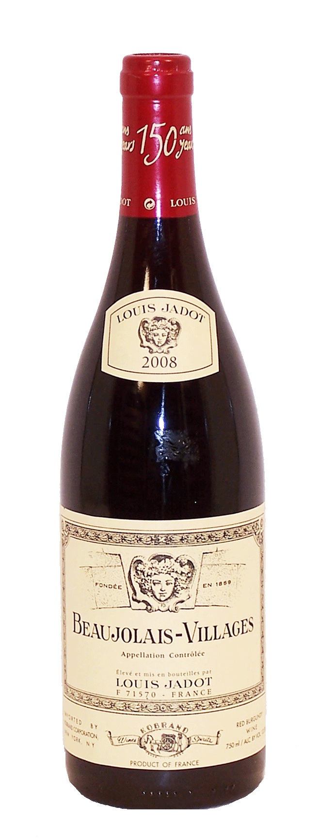 Louis Jadot  beaujolais - villages, appellation controlee, red burgundy table wine, 12.5% alc./vol. Full-Size Picture